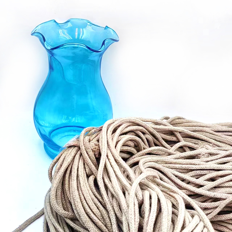 5mm Κούφιο σχοινί κάνναβης για DIY Συσκευές ρούχων 100% Hemp Webbing πλεγμένο Jute σχοινί