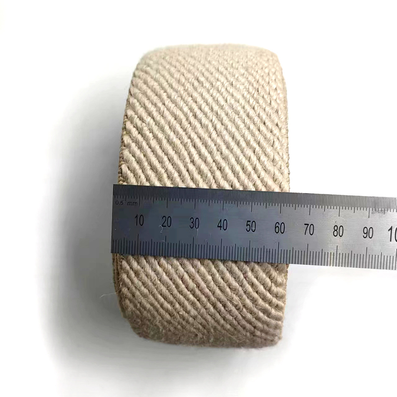 50% Γιούτα 40% Λατέξ 10% Πολυεστέρα Twill Ελαστικό Διάδεσμο για Βιώσιμο Υλικό Παπουτσιών