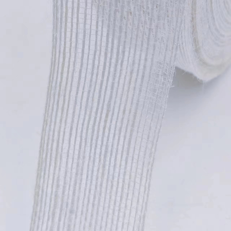 3.8cm Pure White Jute Woven Ribbon Ιδανική για τα σχέδια και τις ανάγκες διακόσμησης B2B