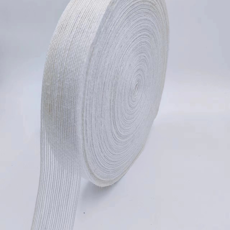 3.8cm Pure White Jute Woven Ribbon Ιδανική για τα σχέδια και τις ανάγκες διακόσμησης B2B