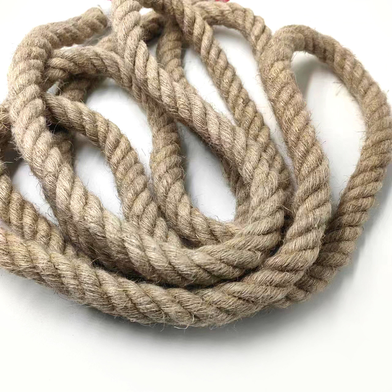 20mm πλεγμένο σχοινί από γιούτα πλεγμένο σχοινί από κάνναβη σχοινί για χειροτεχνία διακοσμητικό τοπίο χειροποίητο