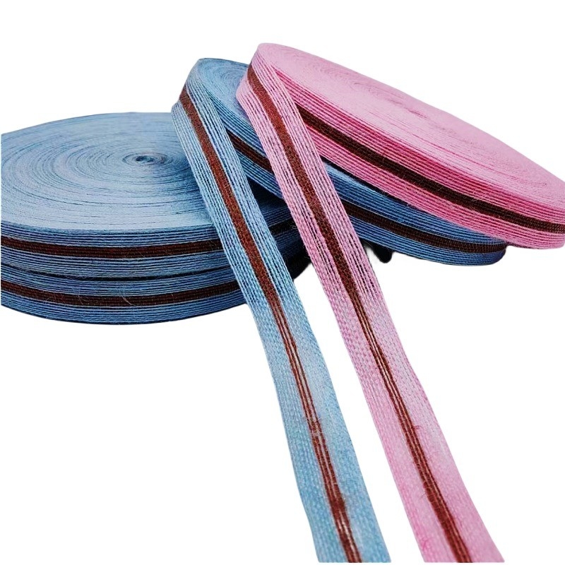 Προσαρμοσμένο μέγεθος 3cm Jute Ribbon Webbing για βιώσιμη πολύχρωμη συσκευασία δώρων