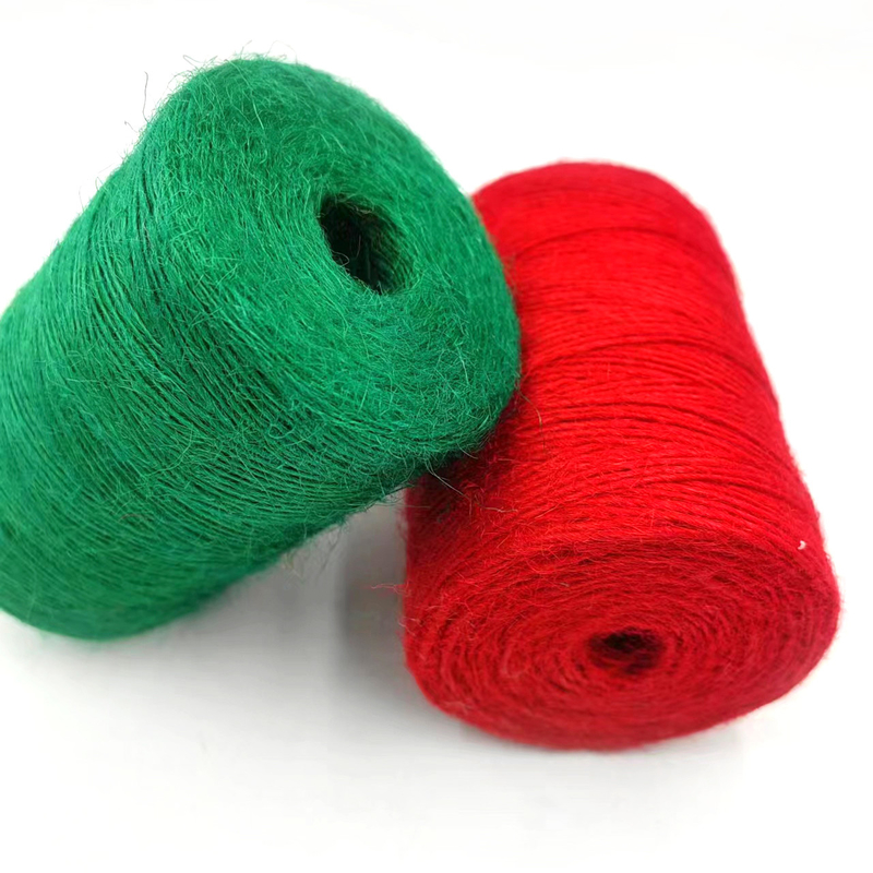 1mm χρωματιστό Jute Twine Roll ανθεκτικό Jute String Rope για συσκευασία δώρων κάρτας