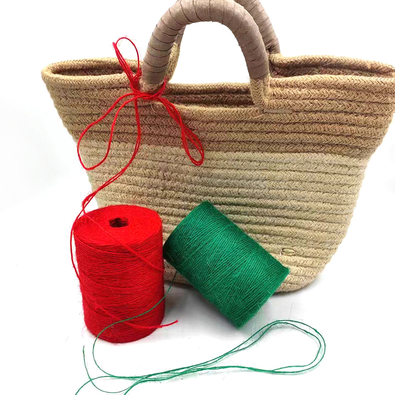 1mm χρωματιστό Jute Twine Roll ανθεκτικό Jute String Rope για συσκευασία δώρων κάρτας