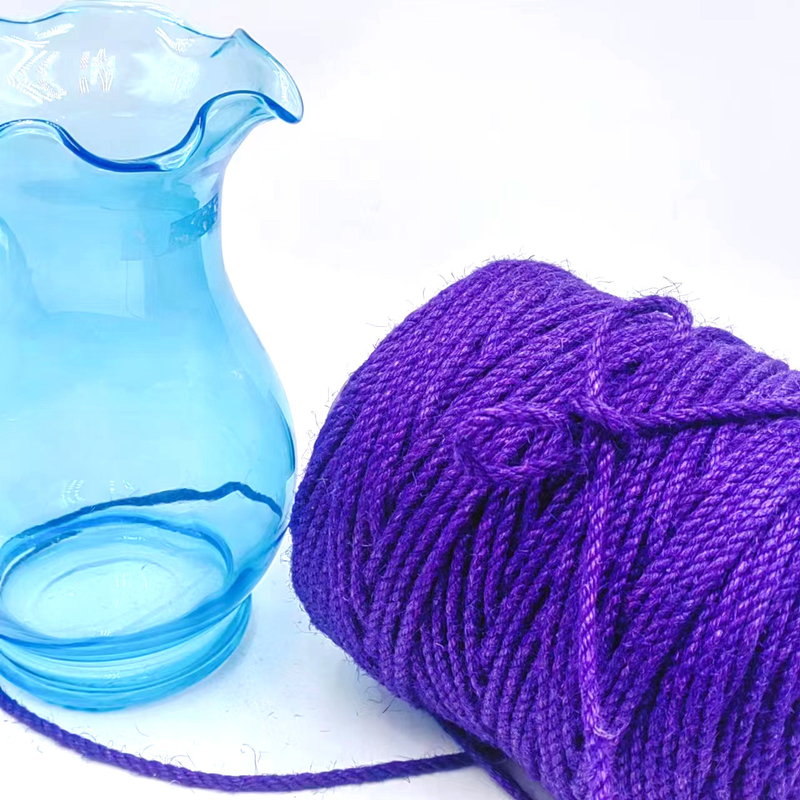 4.5mm Purple Craft Jute Rope Roll Twisted Jute Twine Hemp String για συσκευασία δώρων