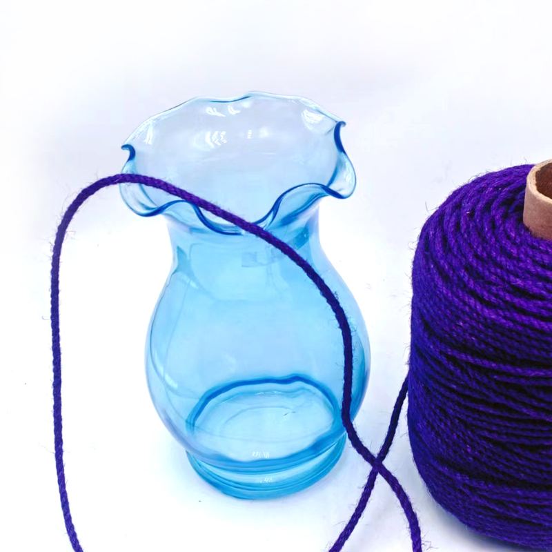 4.5mm Purple Craft Jute Rope Roll Twisted Jute Twine Hemp String για συσκευασία δώρων