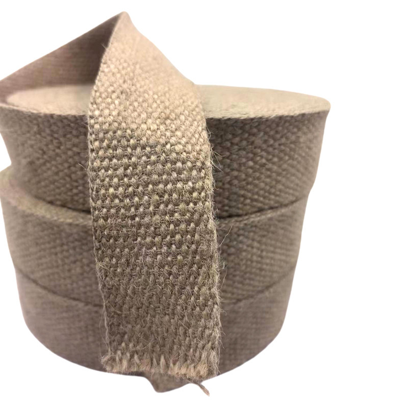 4 cm Custom Size 1,5 mm Thick Pure Jute Webbing για την κατασκευή ενδυμάτων