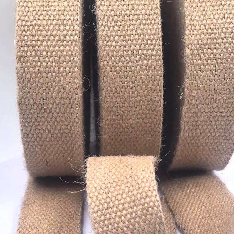4 cm Custom Size 1,5 mm Thick Pure Jute Webbing για την κατασκευή ενδυμάτων