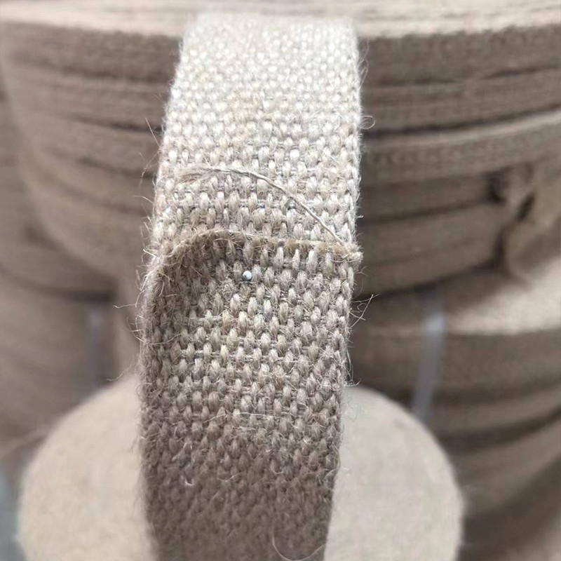 4 cm Custom Size 1,5 mm Thick Pure Jute Webbing για την κατασκευή ενδυμάτων