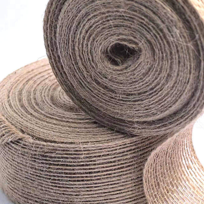 80% Γιούτα 20% Ρίμπαν Πολυεστέρα 10*10*4cm Δακτυλίδι για βιώσιμη διακόσμηση και διακόσμηση δώρων