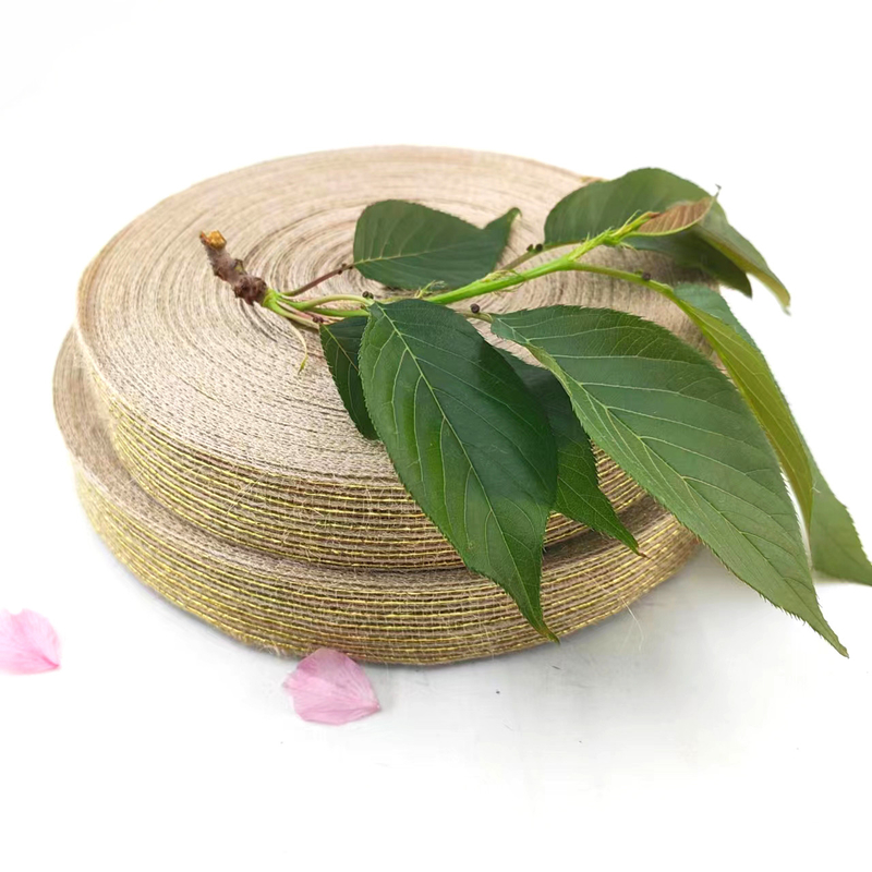 DIY Jute Ribbon με 25mm Hemp Jute Webbing Simple Style Burlap Fish Silk Ribbon (Κατασκευή)