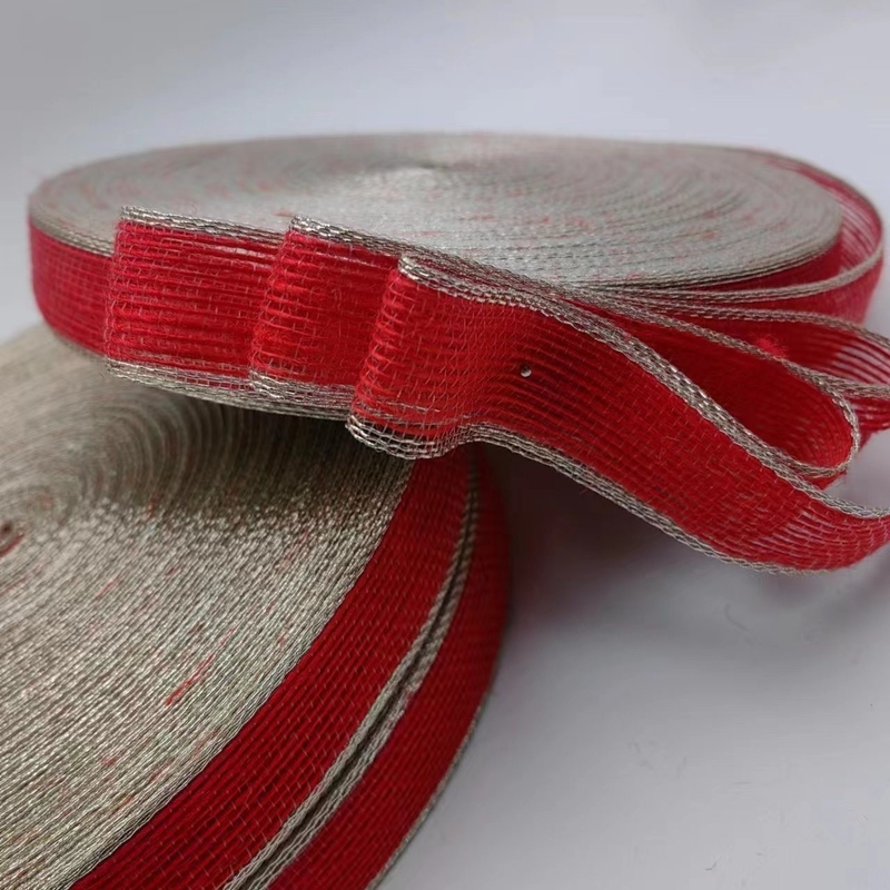 Χρωματιστή Αλιευτική Νήμα Jute Ribbon Curtain Hook Fabric Ribbon για ζώνη τσάντας