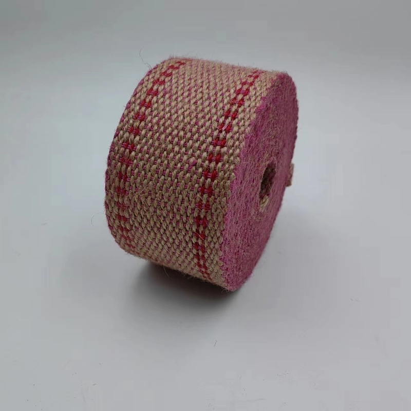 Κατασκευαστές Προσαρμοσμένο Jute Webbing Double Color Backpack Strap με Προσαρμοσμένα Χρώματα