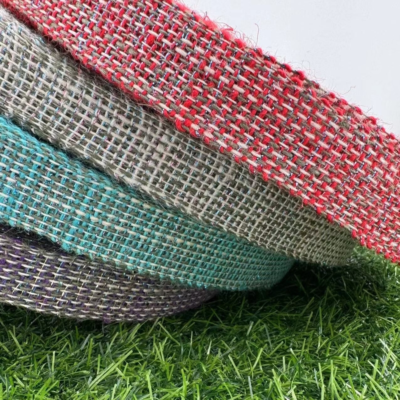 4 cm Jute Ribbon Pure Natural Jute Color για περιβαλλοντικά φιλικές συσκευασίες δώρων