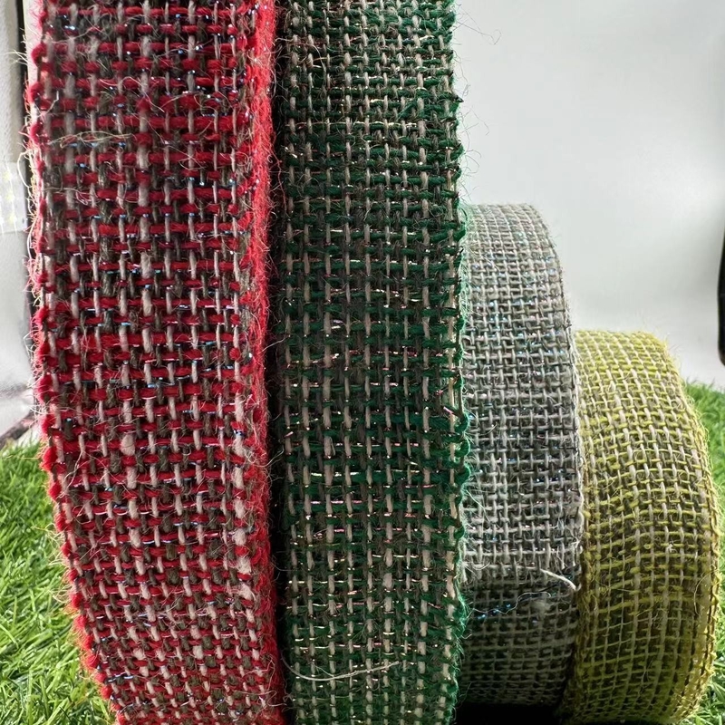 4 cm Jute Ribbon Pure Natural Jute Color για περιβαλλοντικά φιλικές συσκευασίες δώρων