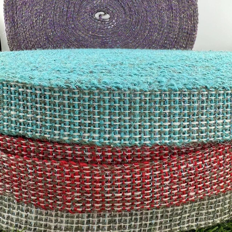 100% Χειροποίητο Jute Εικονολογικά φιλικό DIY Jute Ribbon για δώρο γενεθλίων σε καθαρό φυσικό χρώμα